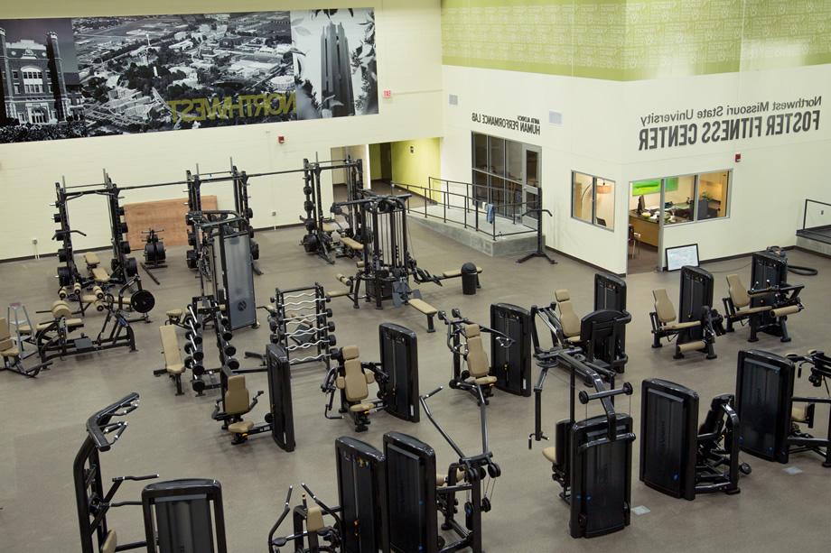 Main exercise floor from mezzanine - August 24, 2015 (Photo by University Photography)