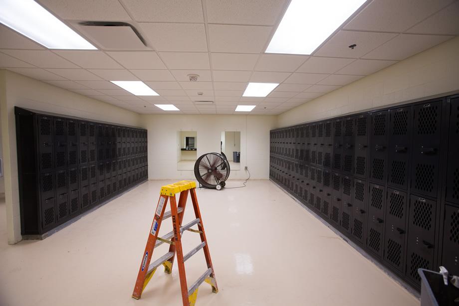 Men's locker room - July 20, 2015 (Photo by University Photography)