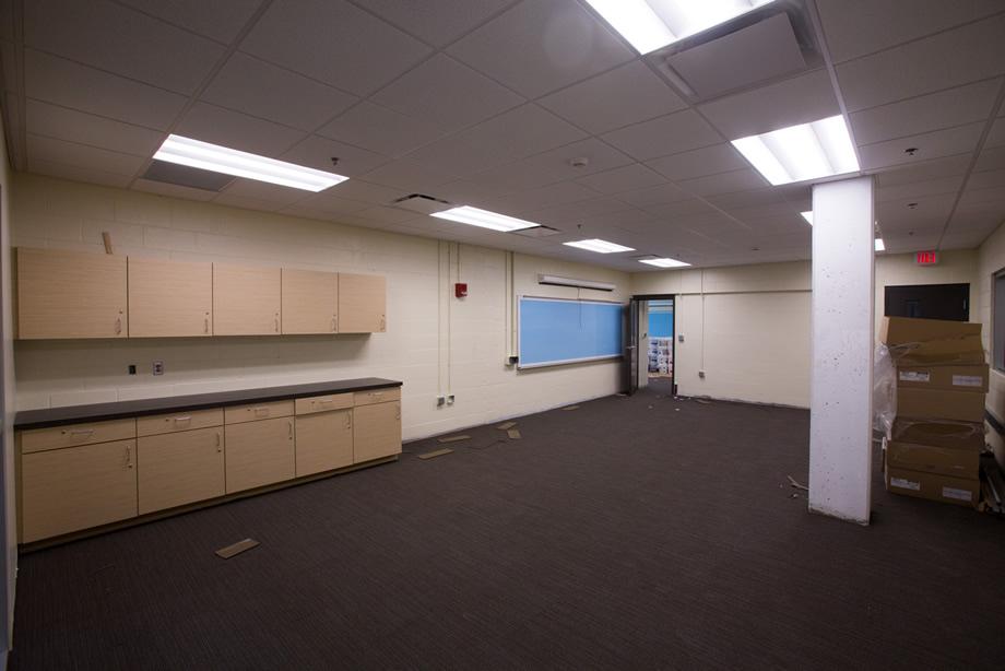 New classroom inside the Foster Fitness Center - July 20, 2015 (Photo by University Photography)