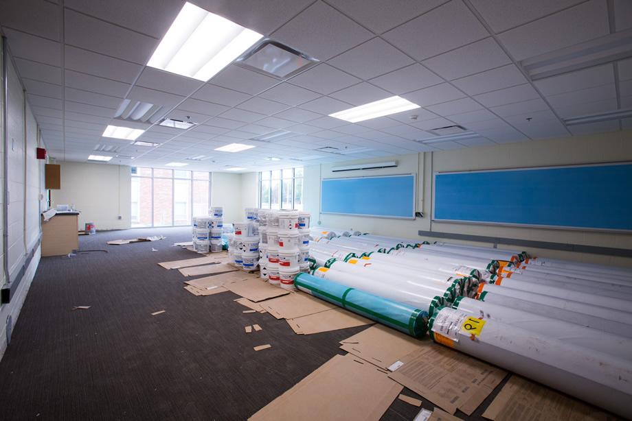 New classroom inside the Foster Fitness Center - July 20, 2015 (Photo by University Photography)