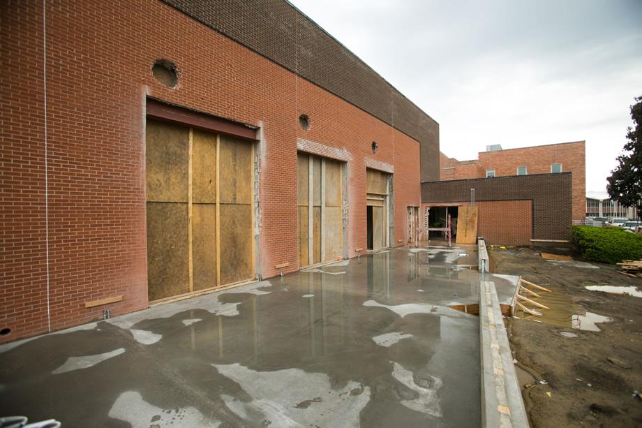 Construction on May 4, 2015 (Photo by University Photography)